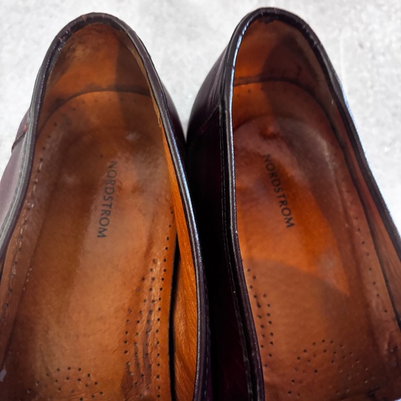 Men’s Nordstrom 'Kappa' Burgundy Tassel Leather Loafers - Picture 6 of 7